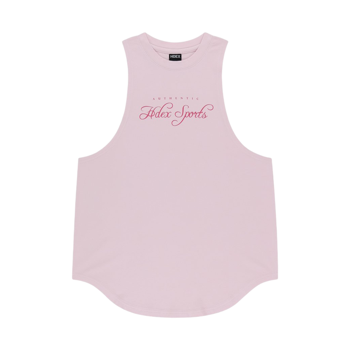 H252WSUSL20LPK HDEX Womens Lettering Modal Cover-Up Tank Top Light Pink
