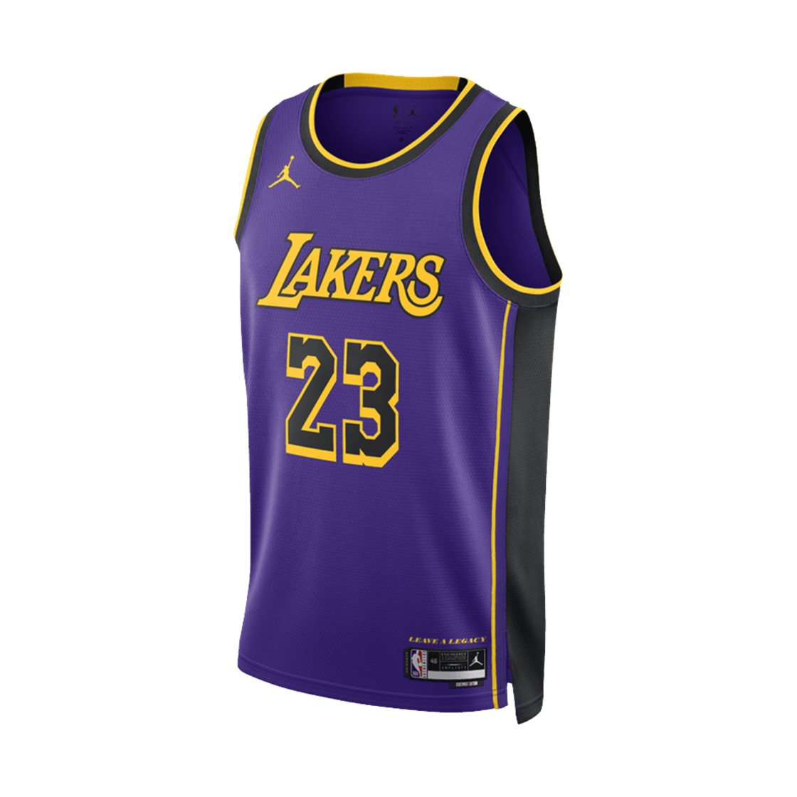 DO9530-508 Jordan LeBron James LA Lakers Statement Edition NBA Swingman Jersey Field Purple