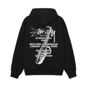 Stussy Beat Sounds Zip Hoodie Black
