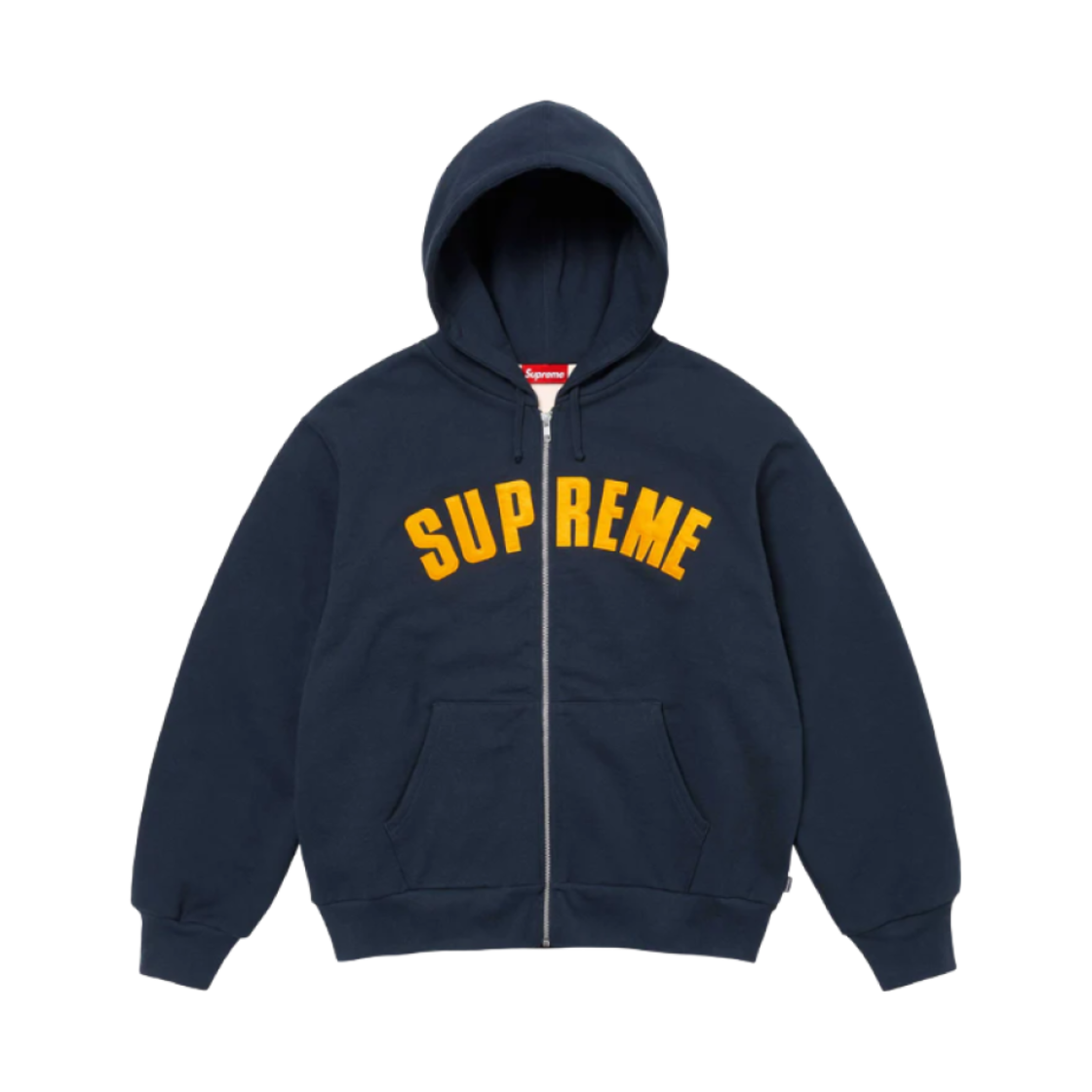 슈프림 아크 써멀 라인드 집업 후드 스웨트셔츠 네이비 - 24FW(Supreme Arc Thermal Lined Zip Up Hooded Sweatshirt Navy - 24FW)