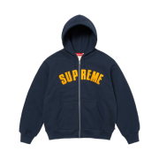 Supreme Arc Thermal Lined Zip Up Hooded Sweatshirt Navy - 24FW