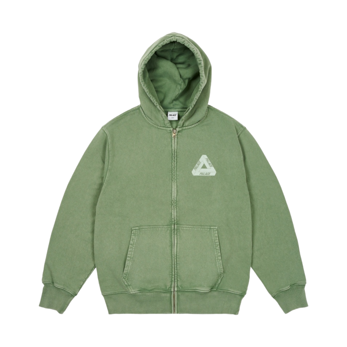 팔라스 피그먼트 워시 트라이퍼그 집 후드 그린 - 24SS(Palace Pigment Wash Tri-Ferg Zip  Hood Green - 24SS) - 2