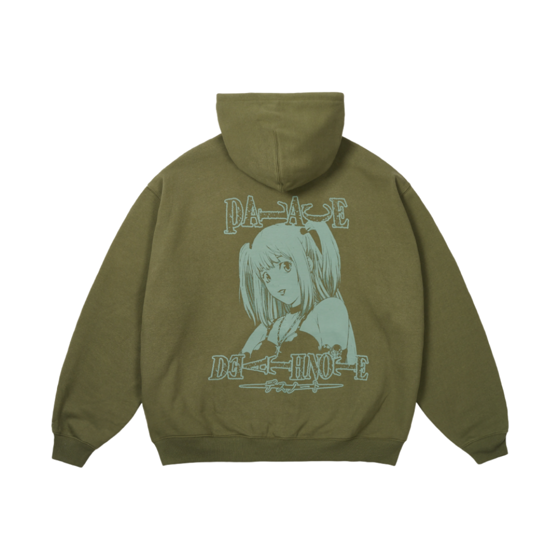 팔라스 x 데스 노트 미사 집 후드 더 딥 그린 - 25SS(Palace x Death Note Misa Zip Hood The Deep Green - 25SS)