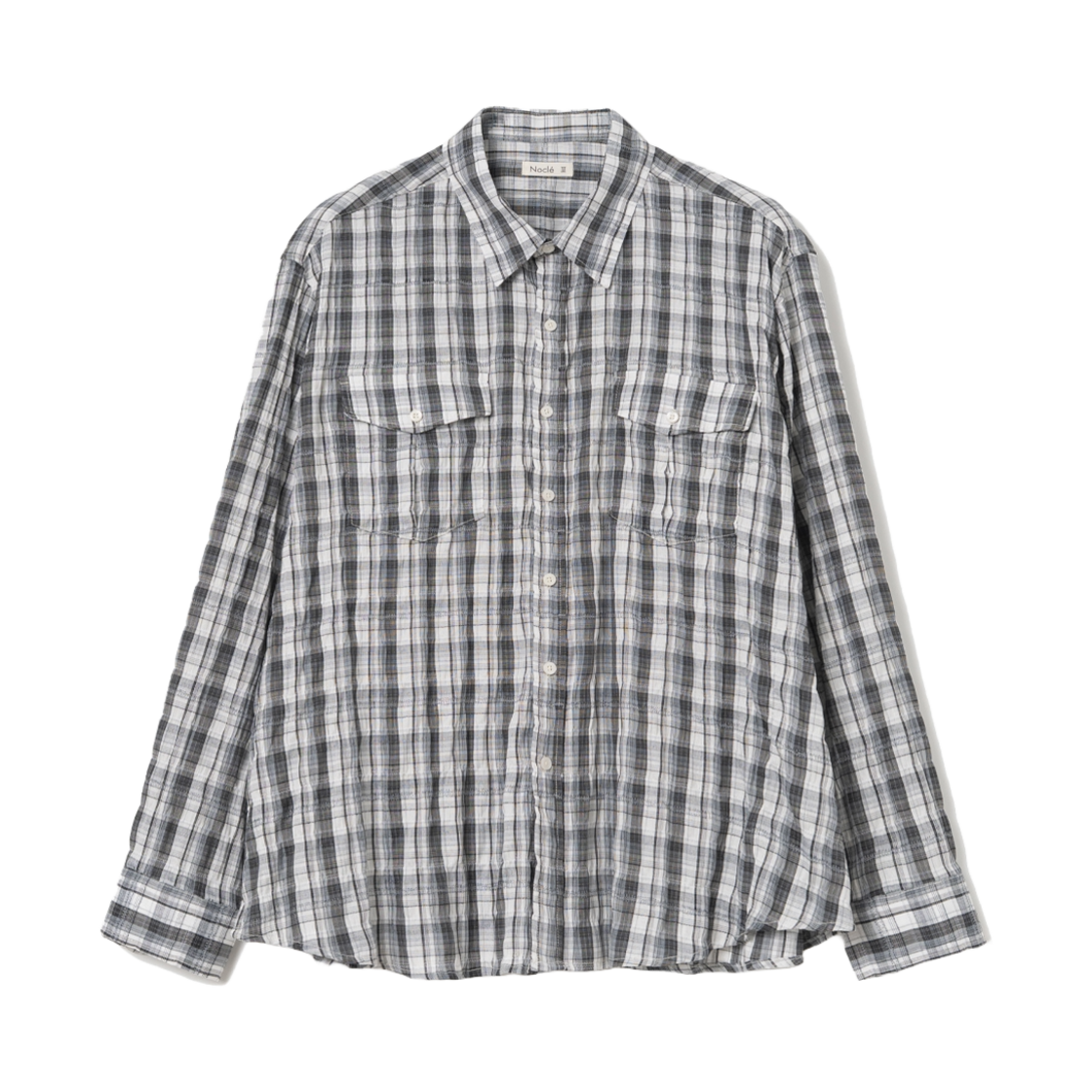 노클 헌터 체크 셔츠 V2 네이비(Nocle Hunter Check Shirts V2 Navy)