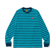 Human Made Striped L/S T-Shirt Blue