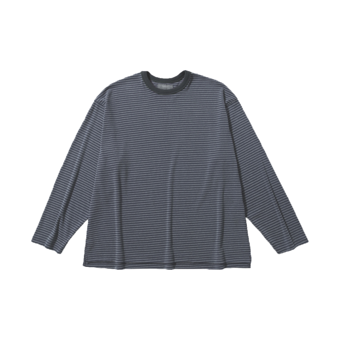 BAL051 Ballute Dusty Stripe LS T-Shirt Grey Charcoal