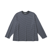 Ballute Dusty Stripe LS T-Shirt Grey Charcoal