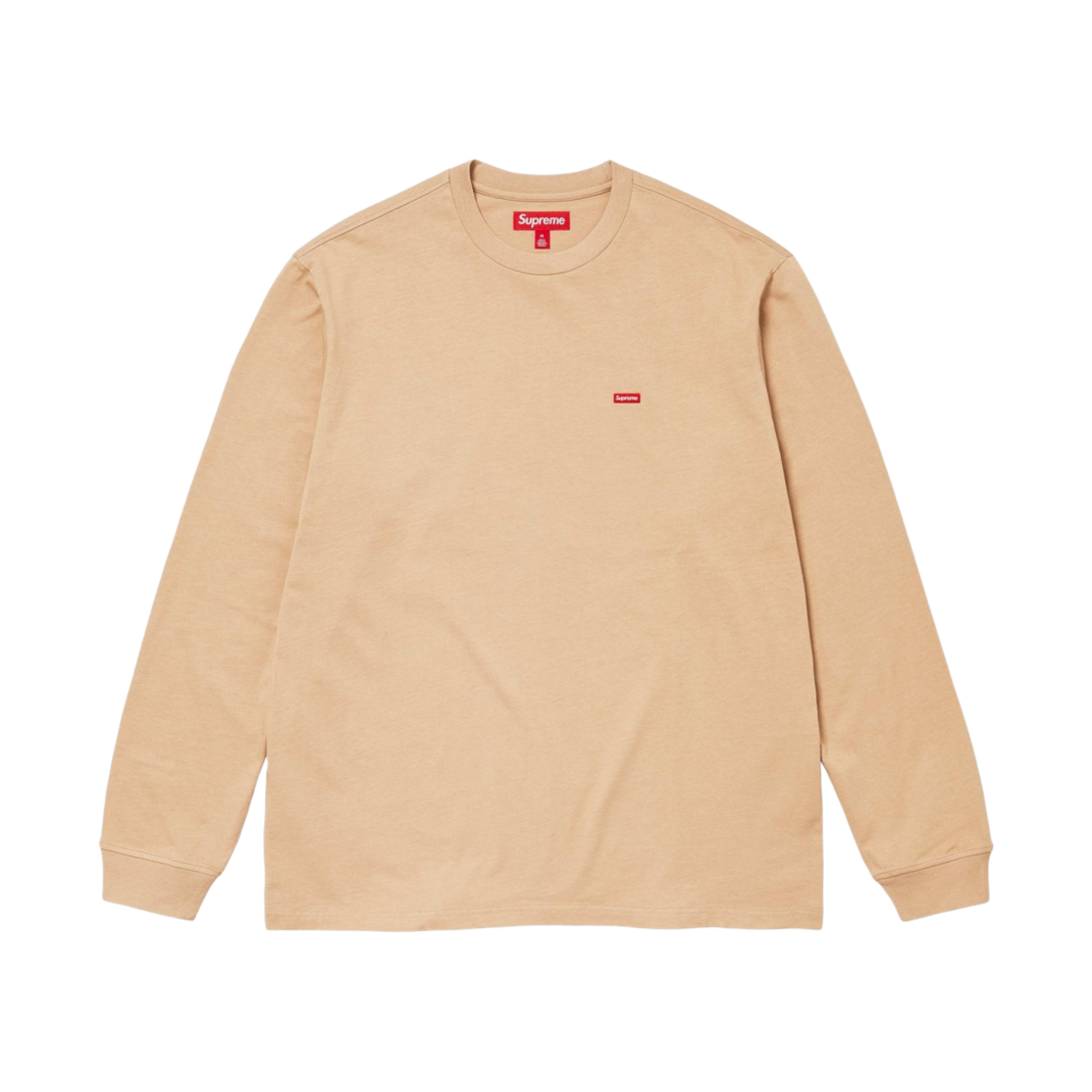 - Supreme Small Box L/S T-Shirt Dark Tan - 24FW