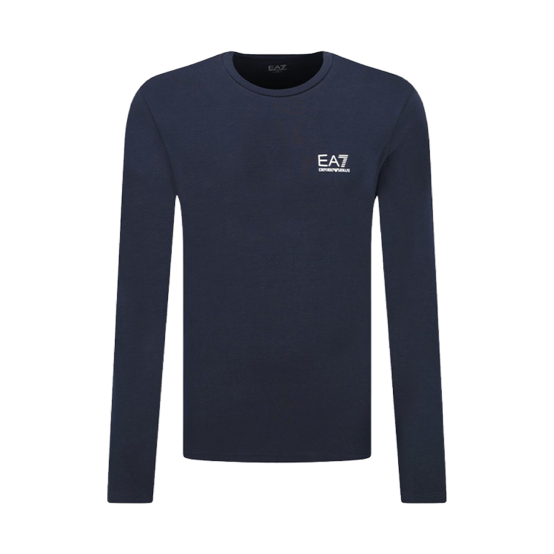8NPT55PJM5Z1578 Emporio Armani EA7 Logo Print Long Sleeve T-Shirt Night Blue