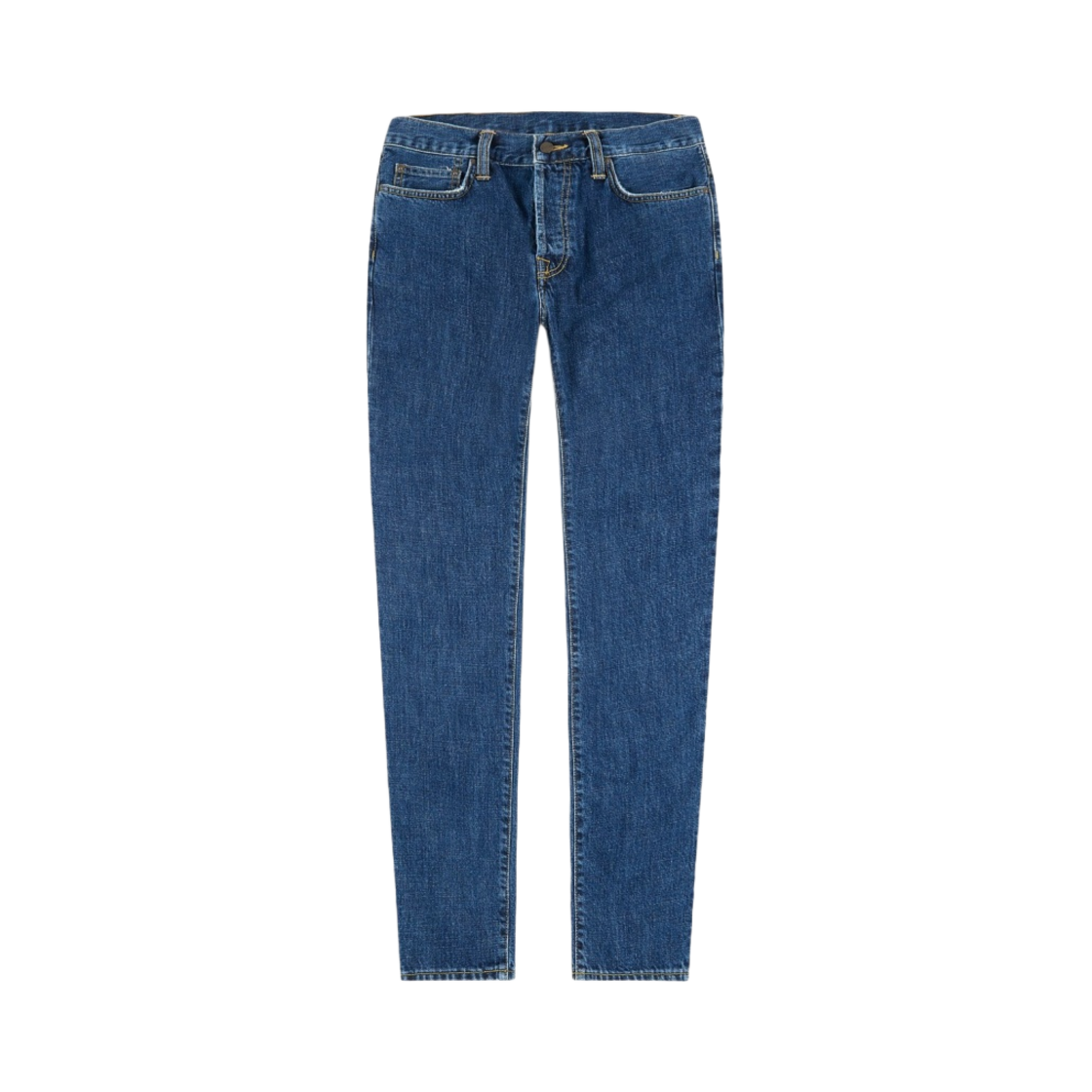 I029207-01-06 Carhartt WIP Maitland Denim Klondike Pants Blue Stone Washed