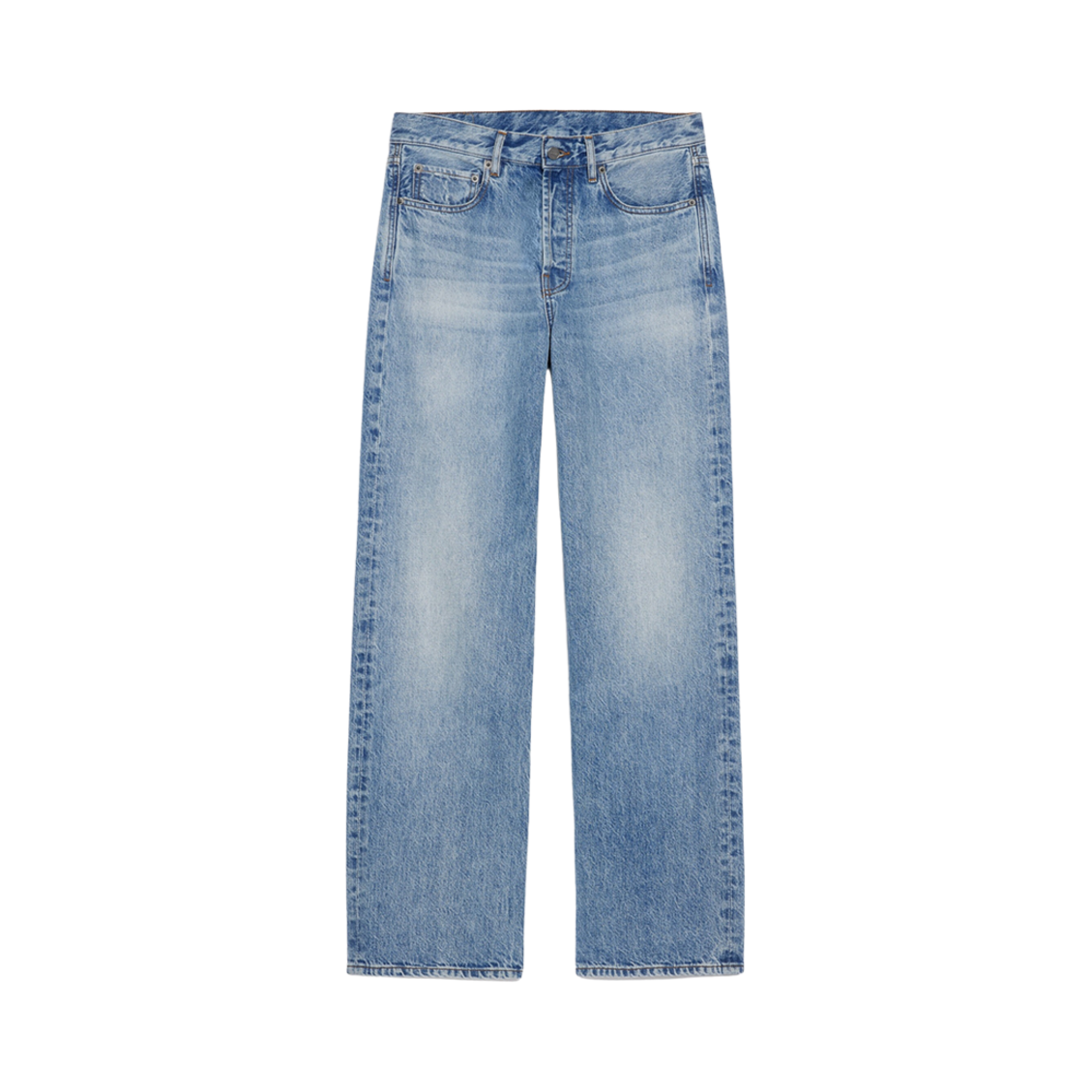 235DE008-1015-31A Jacquemus Le De Nimes Suno Five-Pocket Jeans Light Blue Tabac