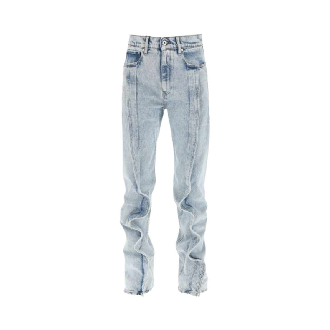 WJEAN38-S23 Y/Project Slim Banana Denim Jeans Ice Blue - 22FW