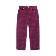 Stussy Worldwide Big OL' Jeans Fuchsia