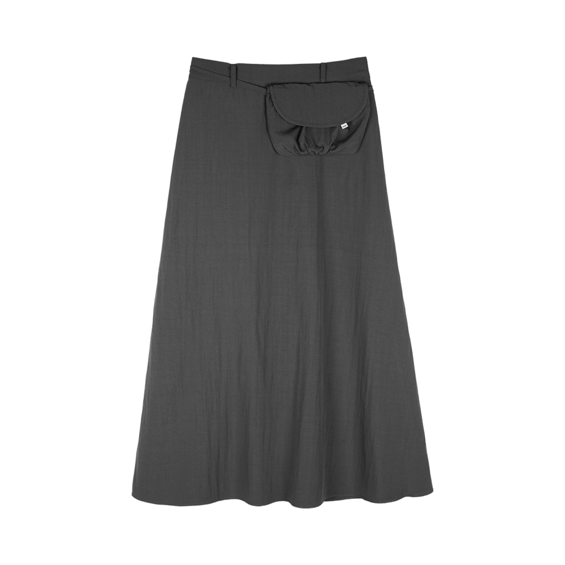 A-011 mmogarden W Pocket Bag Skirt Charcoal
