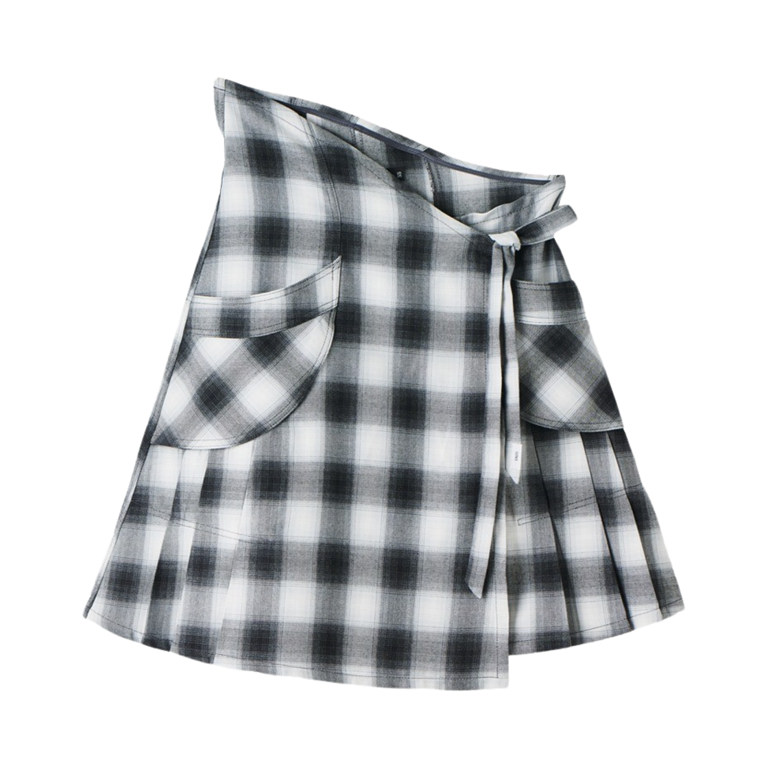 사파리스팟 우먼 코티지 플란넬 랩 스커트 블랙(Safarispot Women Cottage Flannel Wrap Skirt Black) - 1
