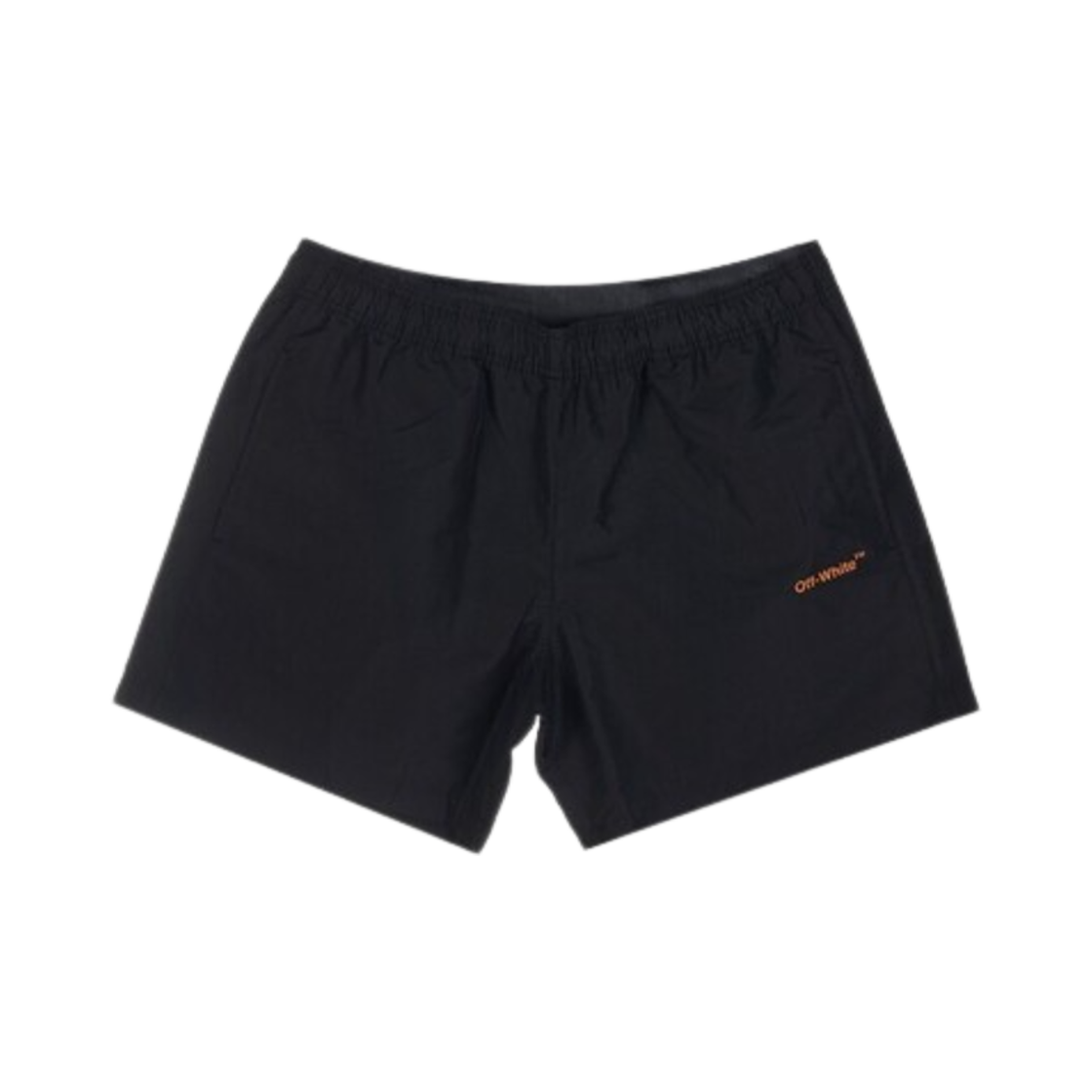 OMFA003S23FAB0011020 Off-White Logo Swimshorts Black