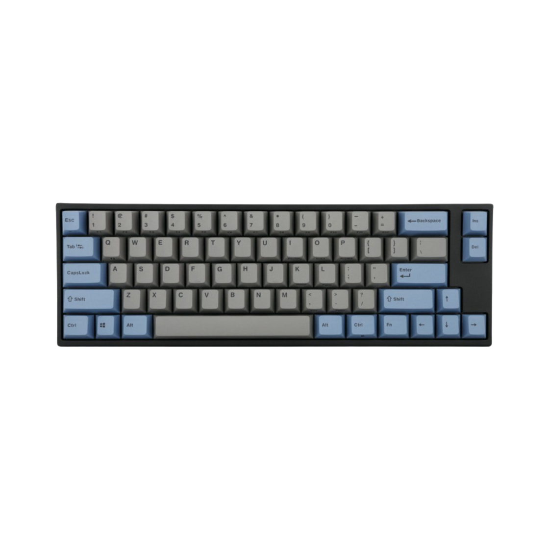 레오폴드 FC660M PD 유선 미니 기계식 키보드 그레이 블루 한글 자판 (국내 정식 발매 제품)(Leopold FC660M PD Wired Mini Mechanical Keyboard Grey Blue Korean Layout (Korean Ver.))