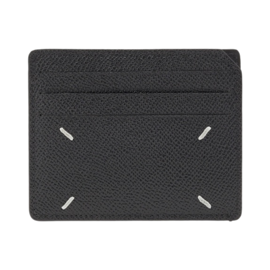 SA2VX0003P4745T8013 Maison Margiela Four Stitches Card Holder Black