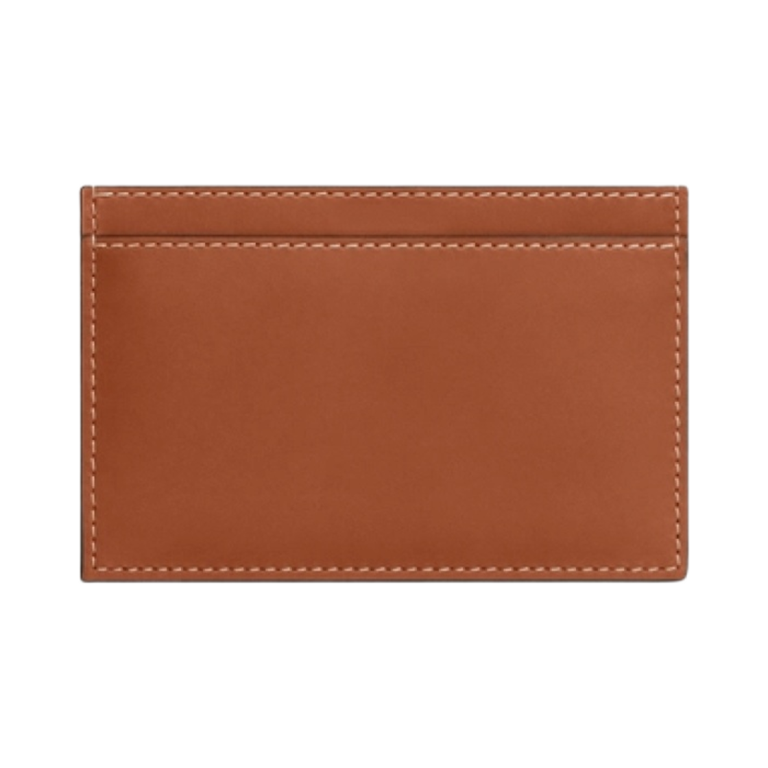 셀린느 트리옹프 카드 홀더 내추럴 카프스킨 엠보스 탄(Celine Triomphe Card Holder in Natural Calfskin Embossed Tan) - 2