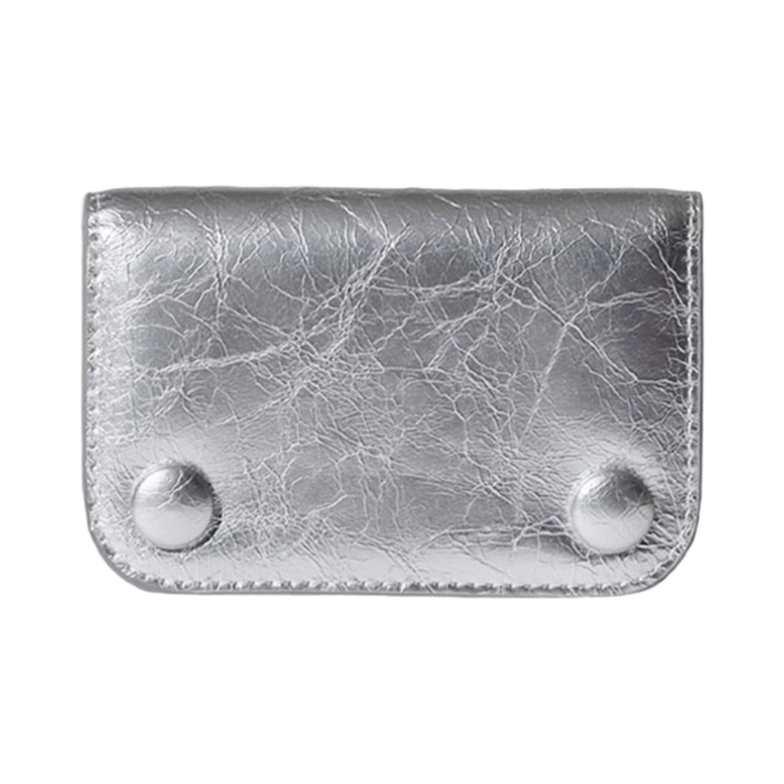 L0892170409 Le Masque Dot Compact Card Wallets Silver