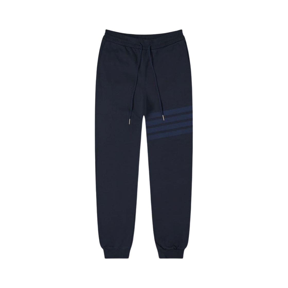 톰브라운 코튼 루프백 토날 사선 스웨트팬츠 네이비(Thom Browne Cotton Loopback Tonal 4-Bar Sweatpants Navy) - 1