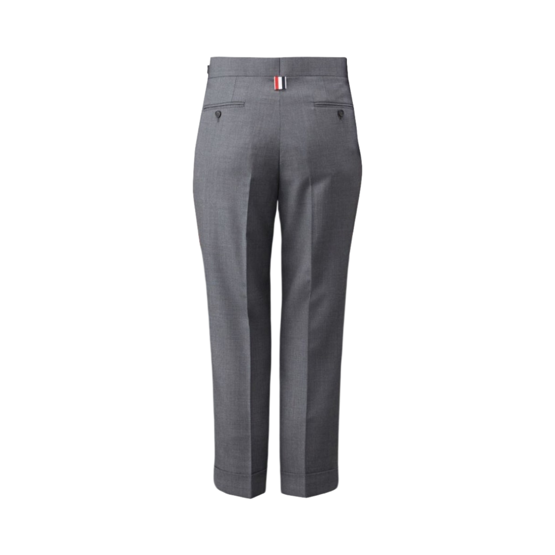 (W) 톰브라운 트윌 로우 라이즈 슬림 트라우저 미디움 그레이((W) Thom Browne Twill Low Rise Slim Trousers Medium Grey) - 2