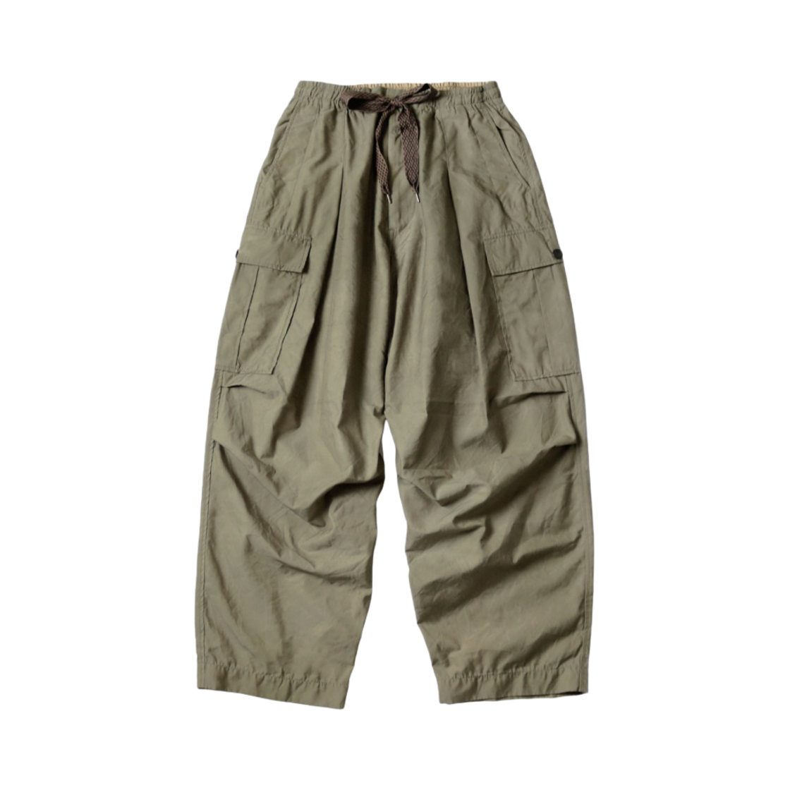 캐피탈 퀵 드라이 트윌 이지 점보 카고 팬츠 카키(Kapital Quick Dry Twill Easy Jumbo Cargo Pants Khaki) - 1