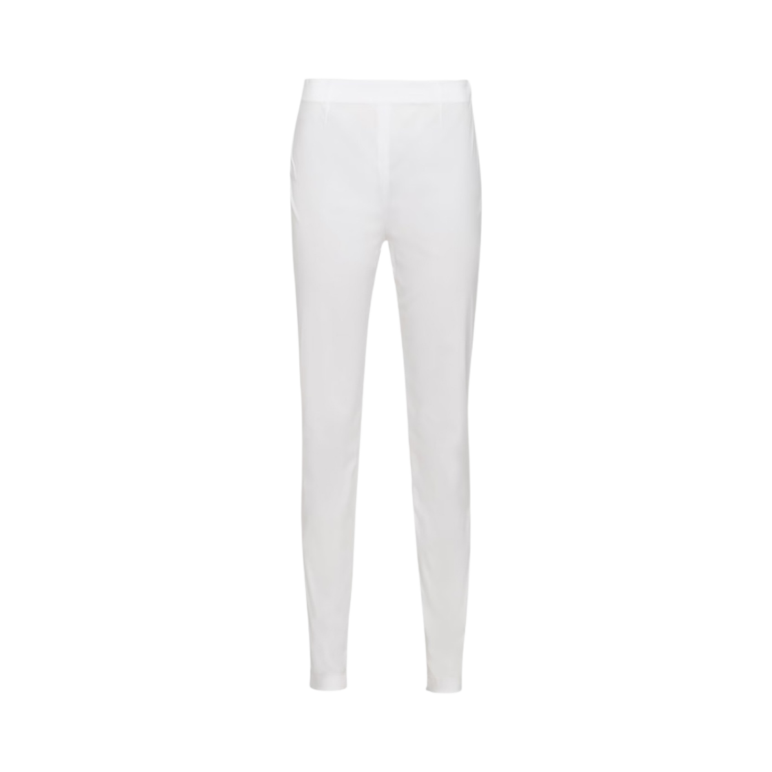 (W) 프라다 포플린 팬츠 화이트((W) Prada Poplin Pants White) - 1