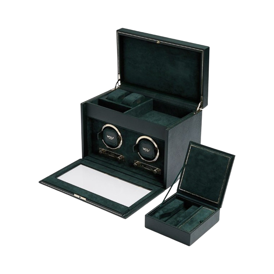 울프 1834 브리티쉬 레이싱 더블 워치 와인더 그린(Wolf 1834 British Racing Double Watch Winder Green) - 2