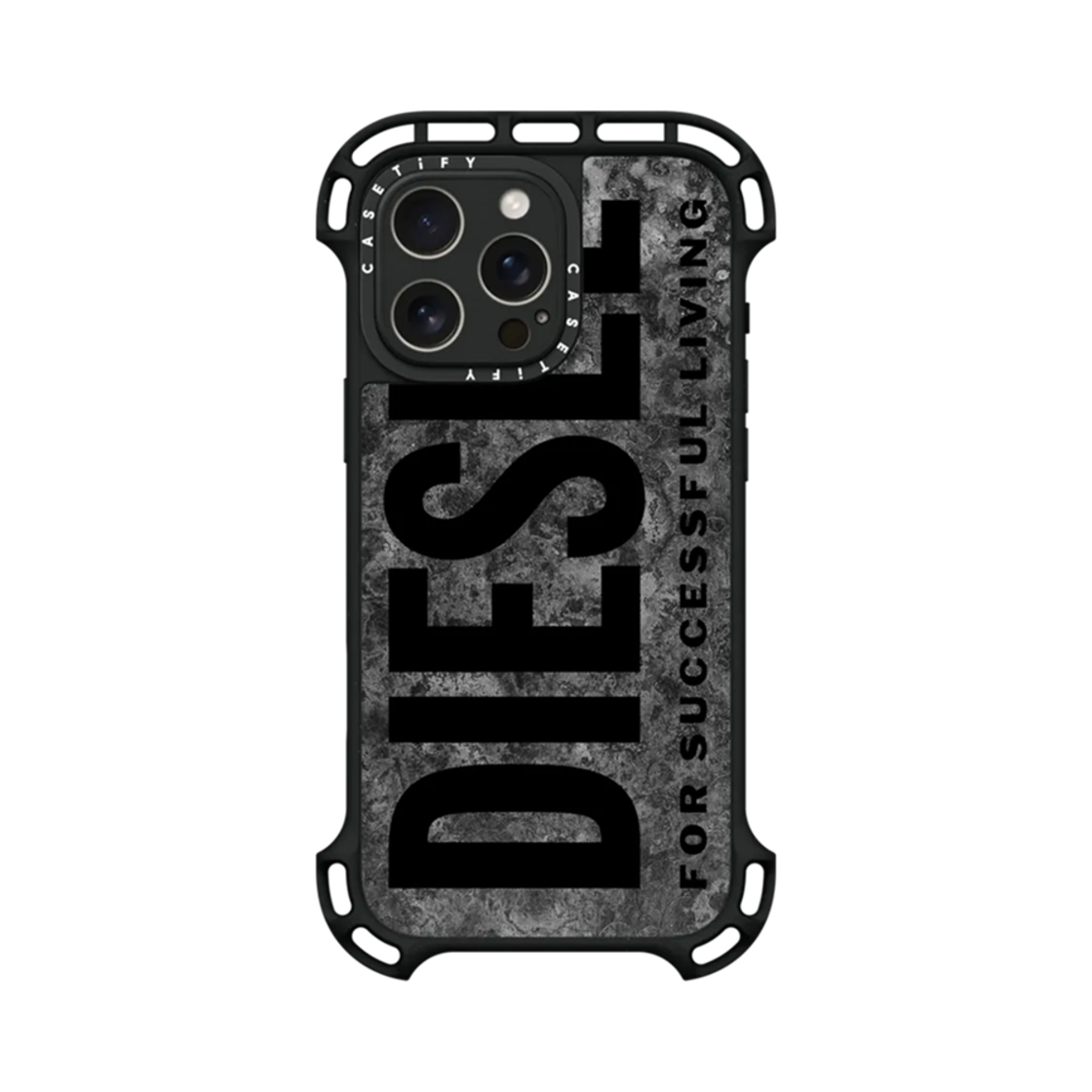 케이스티파이 x 디젤 아이폰 블랙 옥시다이즈 비스코토 맥세이프 울트라 바운스 케이스 블랙(Casetify x Diesel iPhone Black Oxidized Biscotto Magsafe Ultra Bounce Case Black) - 3