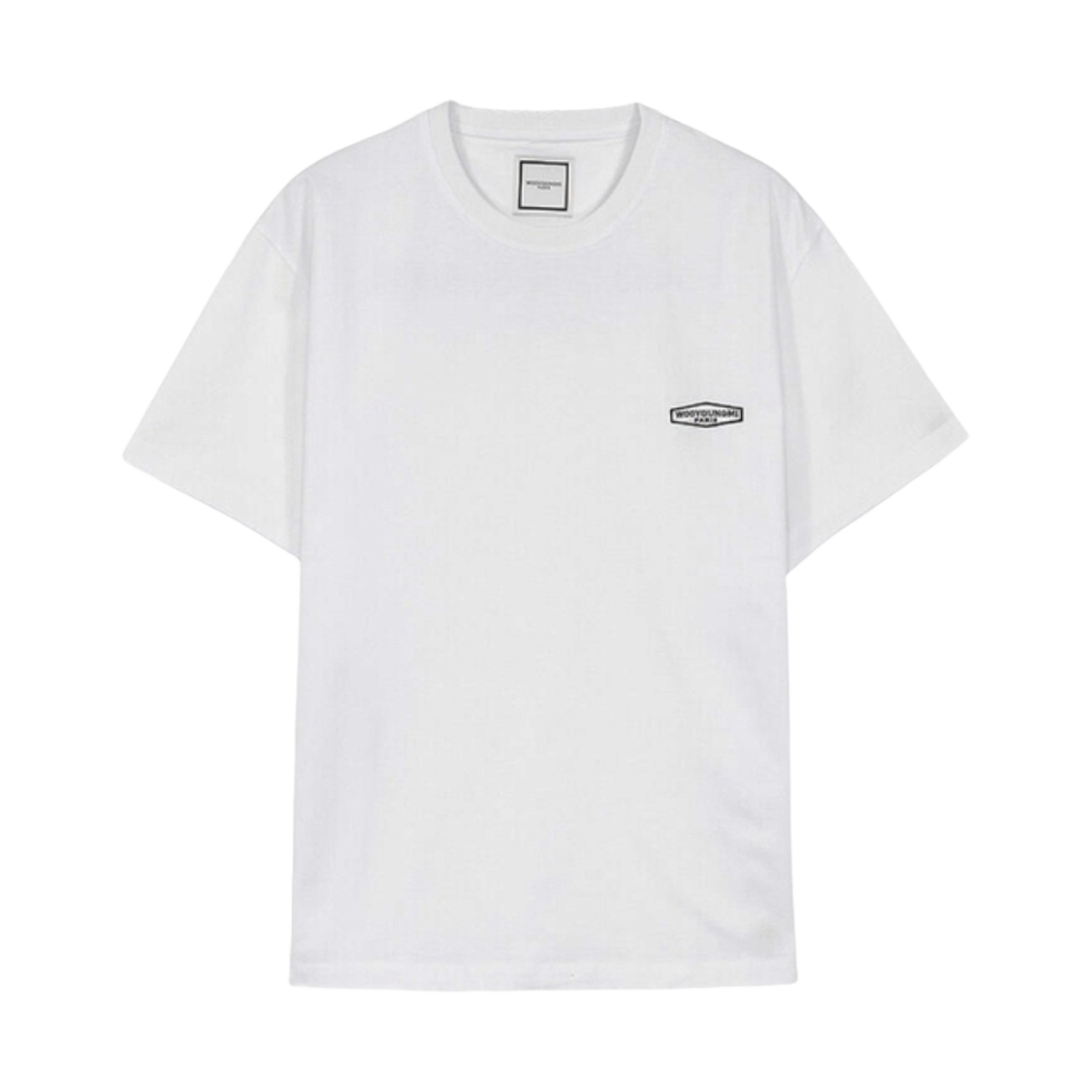 우영미 블랙 백로고 티셔츠 화이트 - 21FW(Wooyoungmi Black Back Logo T-Shirt White - 21FW) - 2