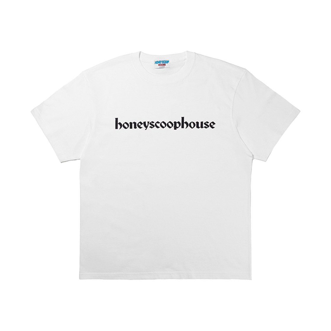 허니스쿱하우스 싱글 로고 티 화이트(Honey Scoop House Single Logo Tee White)