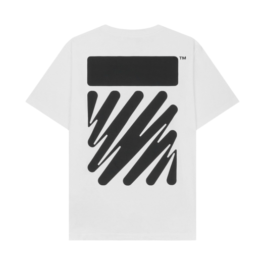 OMAA027S22JER0100110 Off-White Wave Diag Slim S/S T-Shirt White
