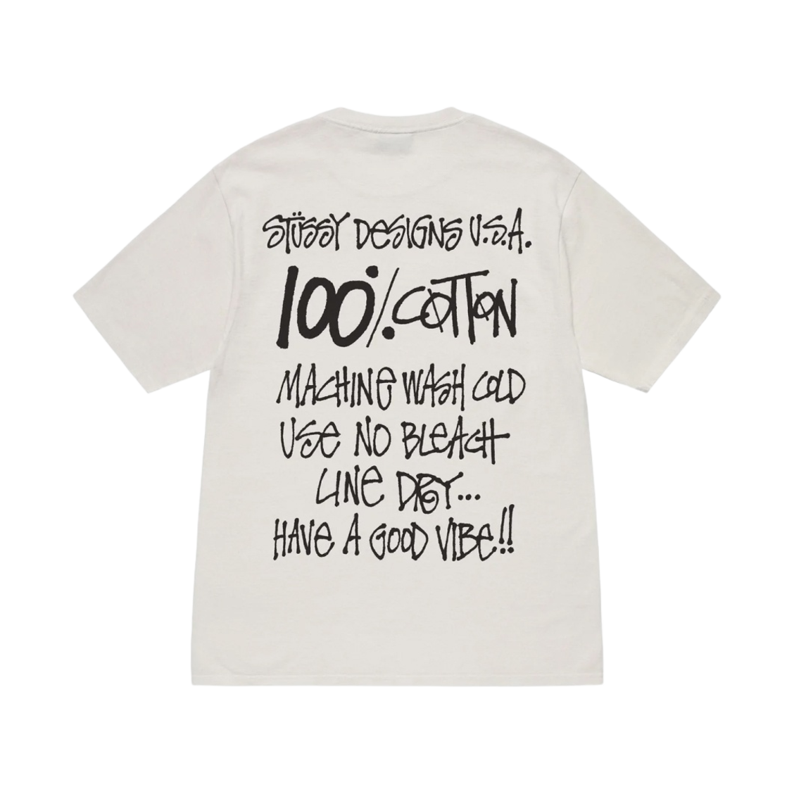 스투시 100% 피그먼트 다이드 티셔츠 내츄럴