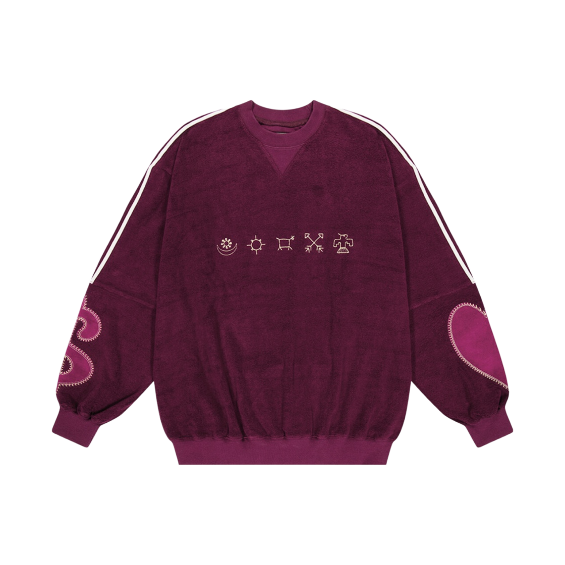 트위드 레트로 스웨트셔츠 플럼(Tuewid Retro Sweatshirt Plum)