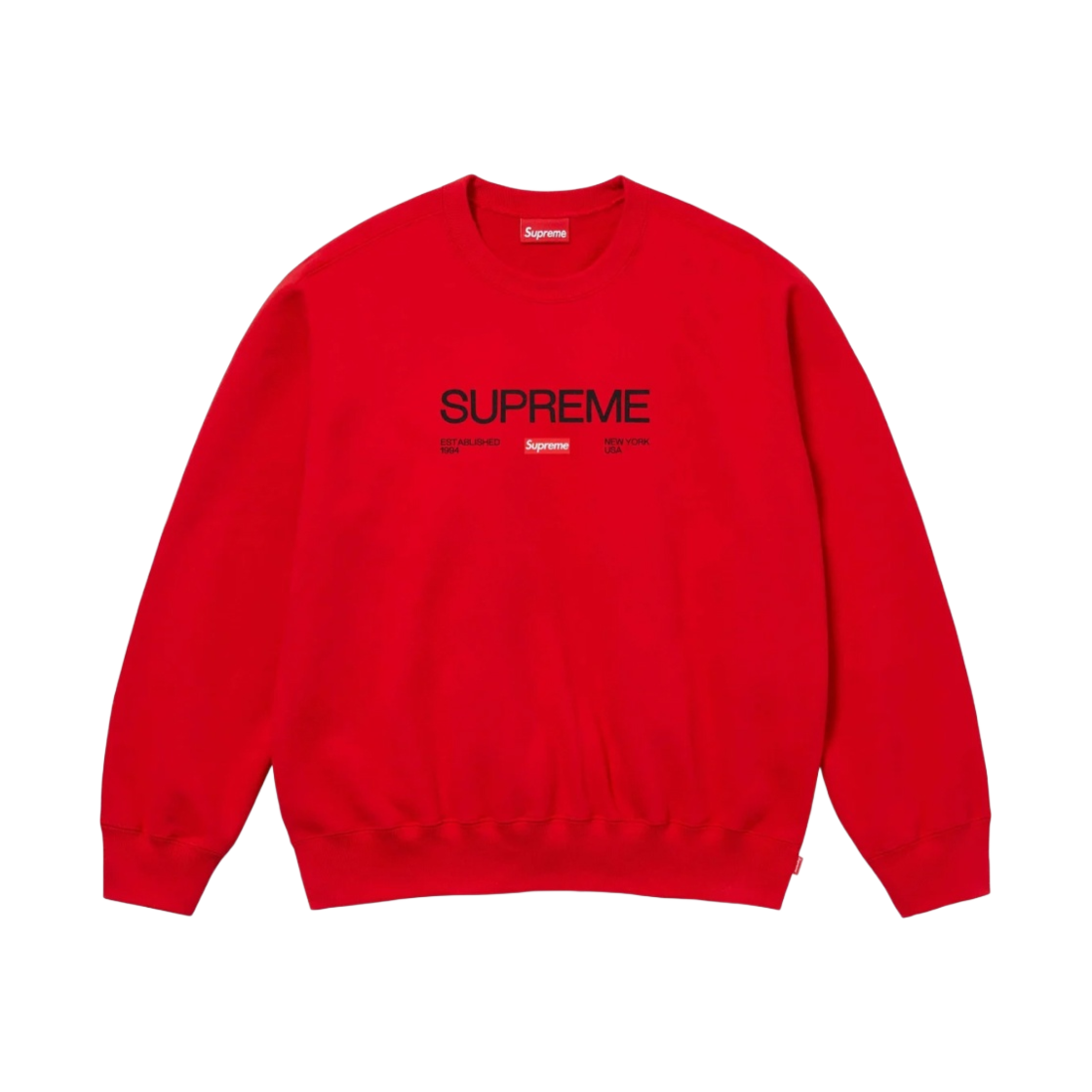 슈프림 이스테블리시드 크루넥 레드 - 24SS