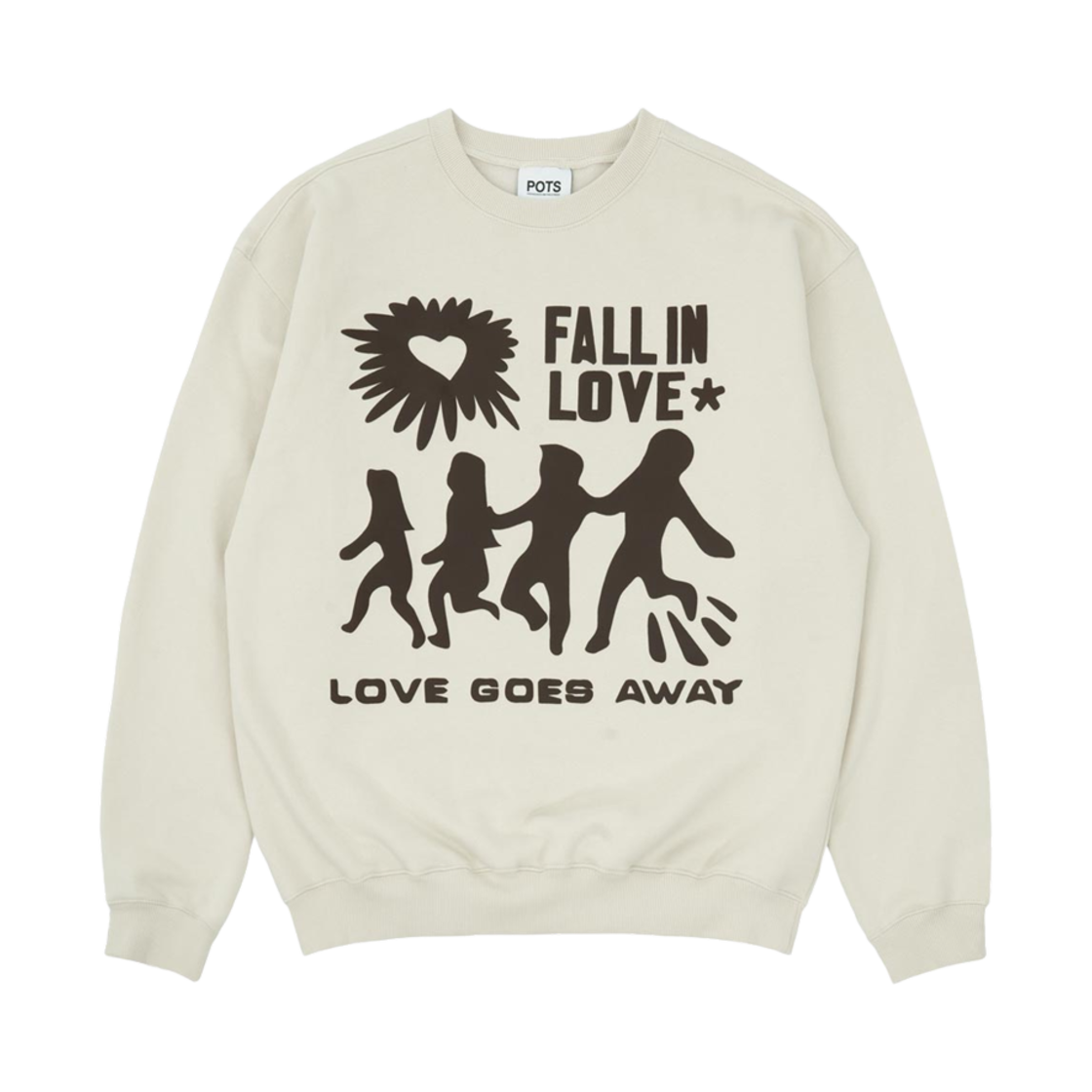 PS24FWLS02IV POTS Love Gone Sweatshirt Ivory
