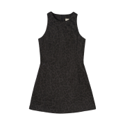 Yunse Leopard Mini Dress Charcoal