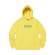 Supreme x Kaws Chalk Logo Hooded Sweatshirt Light Lemon - 21SS