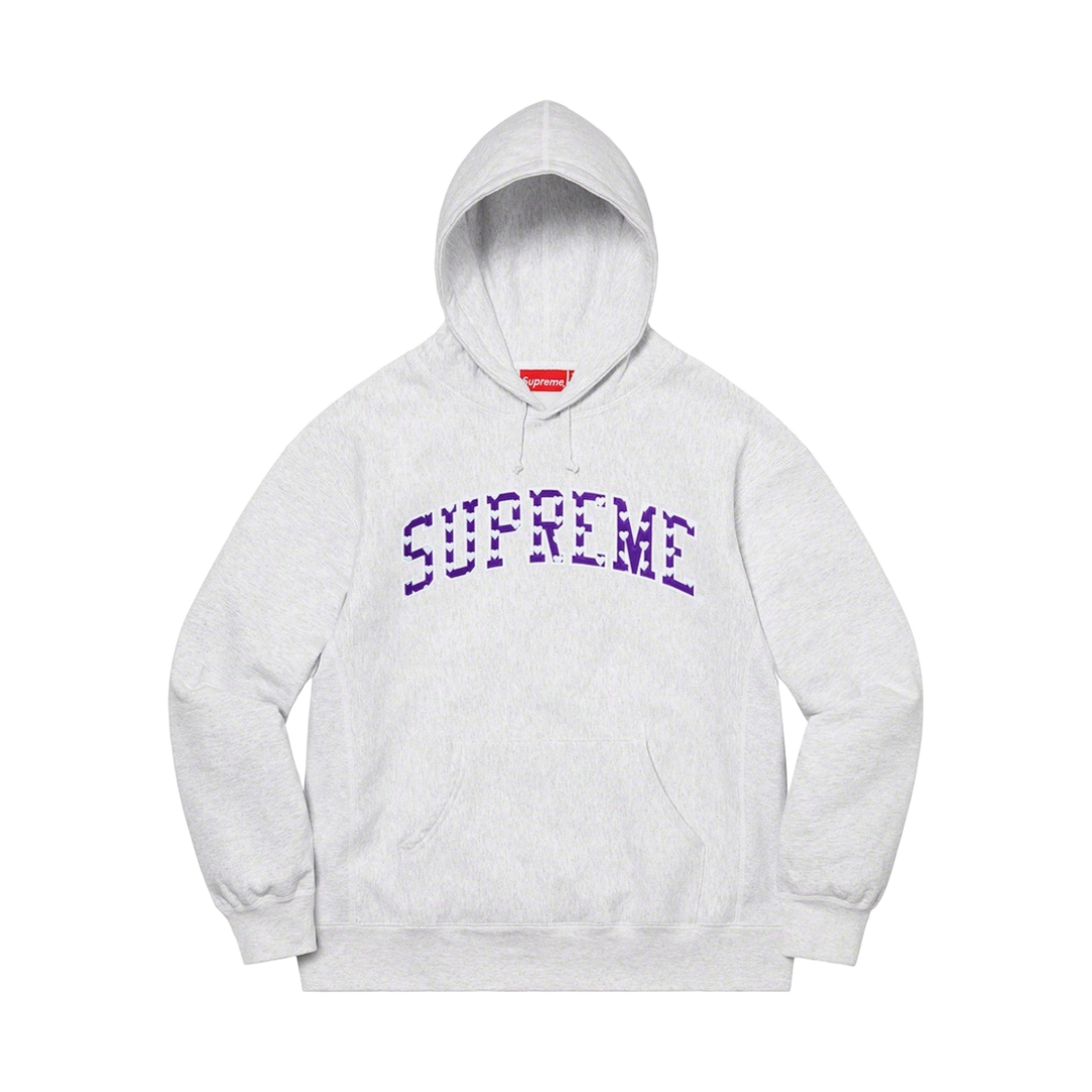 슈프림 하트 아크 후드 스웨트셔츠 애쉬 그레이 - 21SS