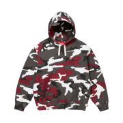 Supreme Small Box Drawcord Hooded Sweatshirt Red Camo - 23FW