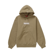 Supreme Box Logo Hooded Sweatshirt Dark Sand - 23FW