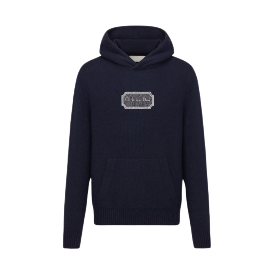313M658AT474-C588 Dior Cashmere Jersey Hooded Sweatshirt Blue - 대표 이미지 #1
