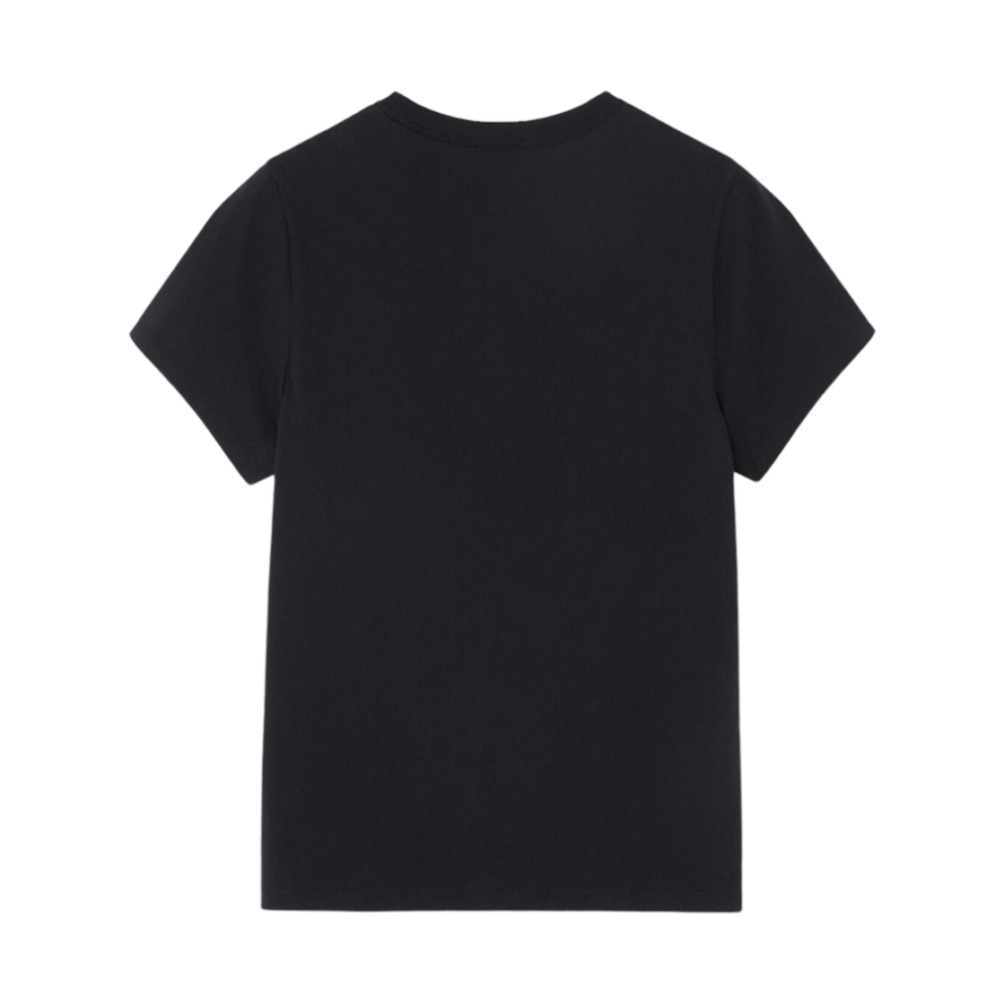 FW00107KJ0010-BK (W) Maison Kitsune Tricolor Fox Patch Classic Pocket T-Shirt Black - #2