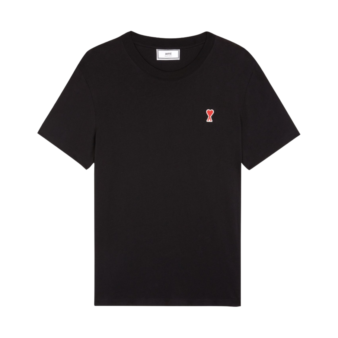 아미 스몰 하트 로고 티셔츠 블랙(AMI de Coeur T-Shirt Black) - 1