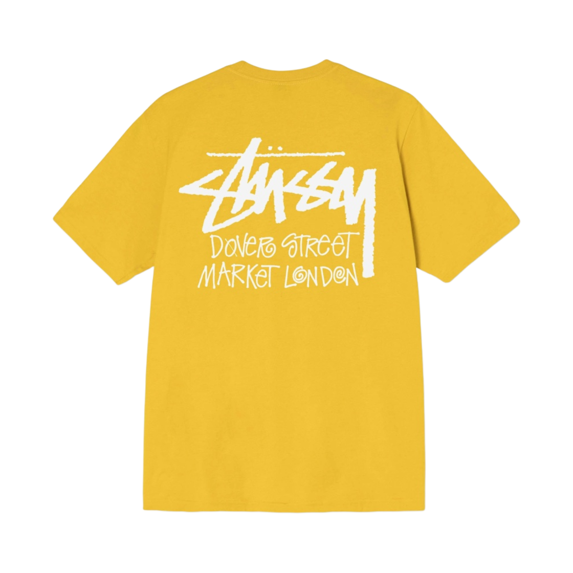 스투시 스탁 도버 스트리트 마켓 런던 티셔츠 허니 2021(Stussy Stock DSM London T-Shirt Honey 2021) - 1
