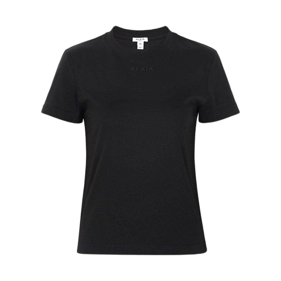 AA9H0431J0105-995 (W) Alaia Classic Cotton T-Shirt Black