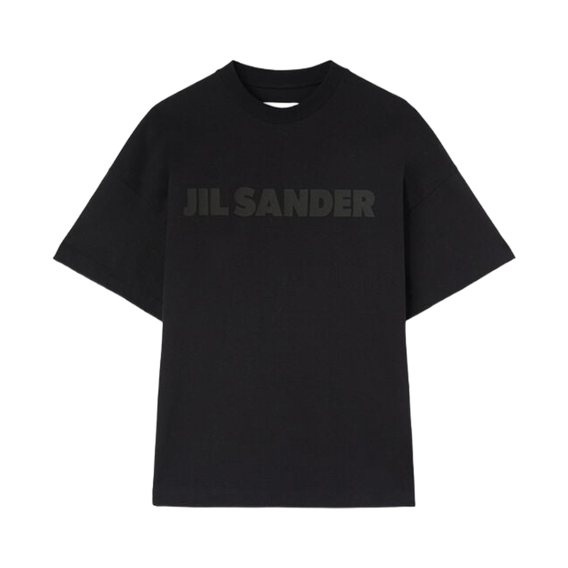 (W) 질샌더 로고 숏슬리브 티셔츠 블랙((W) Jil Sander Logo Short Sleeve T-Shirt Black) - 1