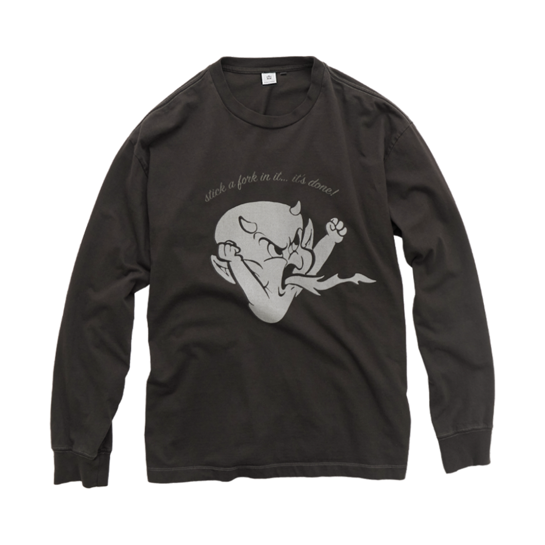 폴리테루 x 핫 스터프 롱 슬리브 '앵그리' 브라운(Polyteru x Hot Stuff Long Sleeves 'Angry' Brown) - 1