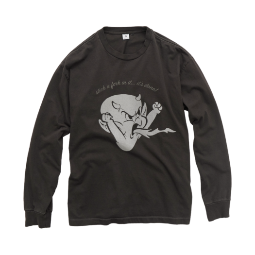UN5OTL1701C0 Polyteru x Hot Stuff Long Sleeves 'Angry' Brown